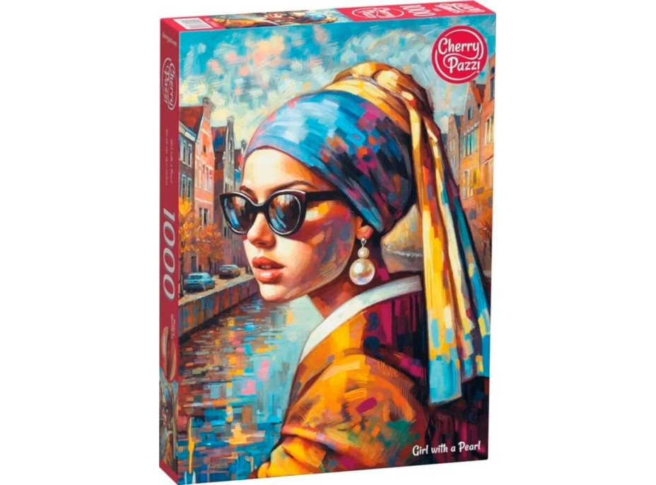 CHERRY PAZZI Puzzle Dívka s perlou 1000 dílků