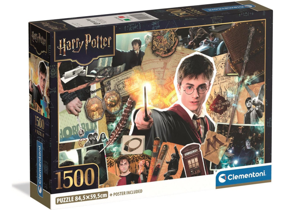 CLEMENTONI Puzzle Harry Potter: Mladý kouzelník 1500 dílků