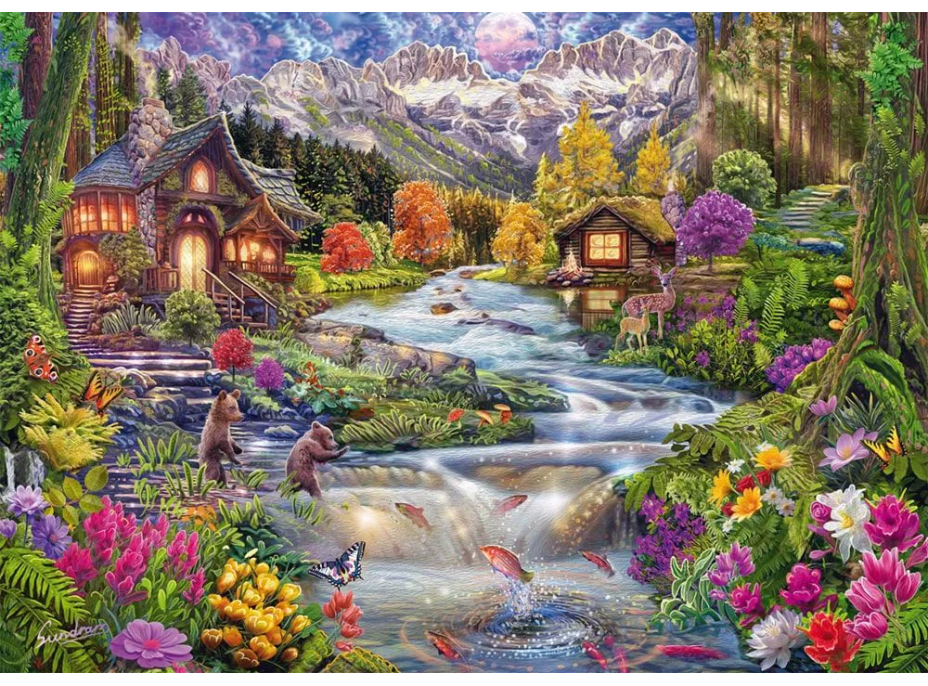 SCHMIDT Puzzle Horský potok 2000 dílků