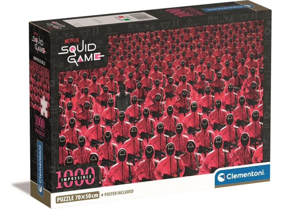 CLEMENTONI Puzzle Impossible: Hra na oliheň 1000 dílků