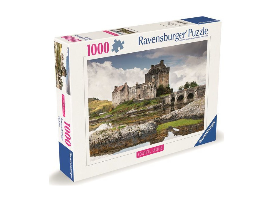 RAVENSBURGER Puzzle Impozantní hrady a zámky: Eilean Donan Castle, Velká Británie 1000 dílků