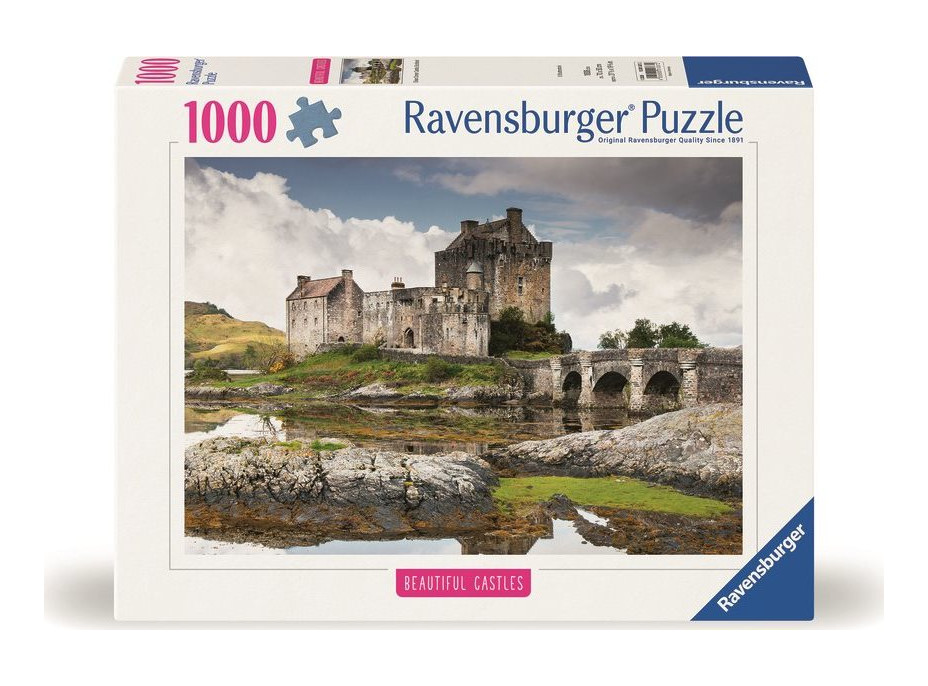 RAVENSBURGER Puzzle Impozantní hrady a zámky: Eilean Donan Castle, Velká Británie 1000 dílků