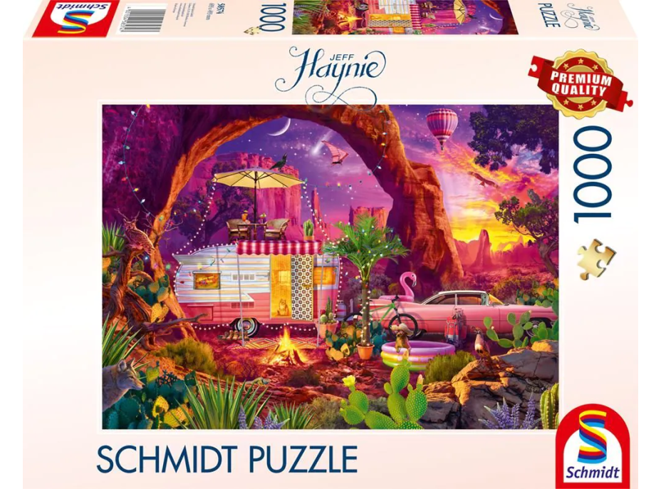 SCHMIDT Puzzle Kempování v poušti 1000 dílků
