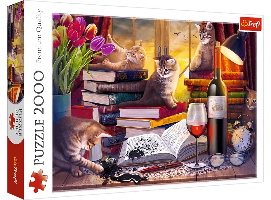 TREFL Puzzle Kočičí večer 2000 dílků