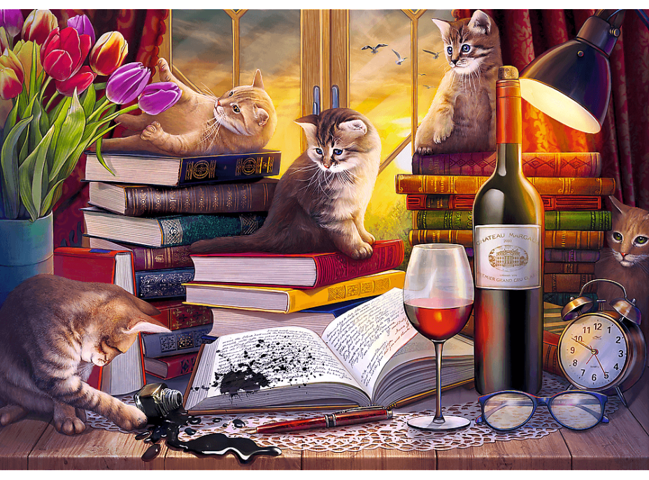 TREFL Puzzle Kočičí večer 2000 dílků