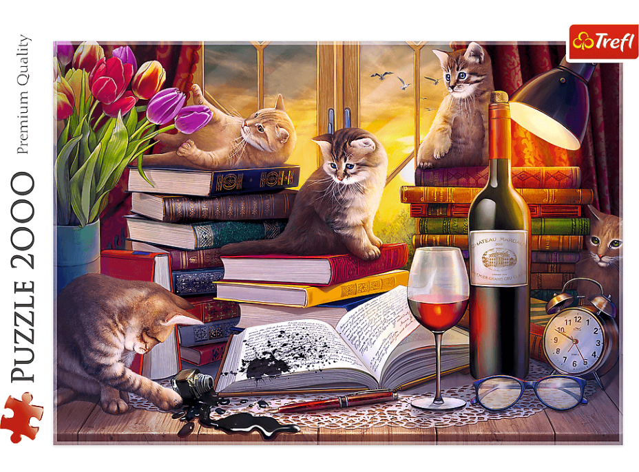 TREFL Puzzle Kočičí večer 2000 dílků
