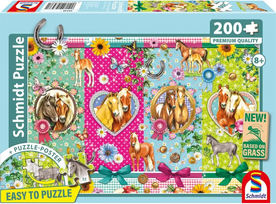SCHMIDT Puzzle Koňská radost 200 dílků