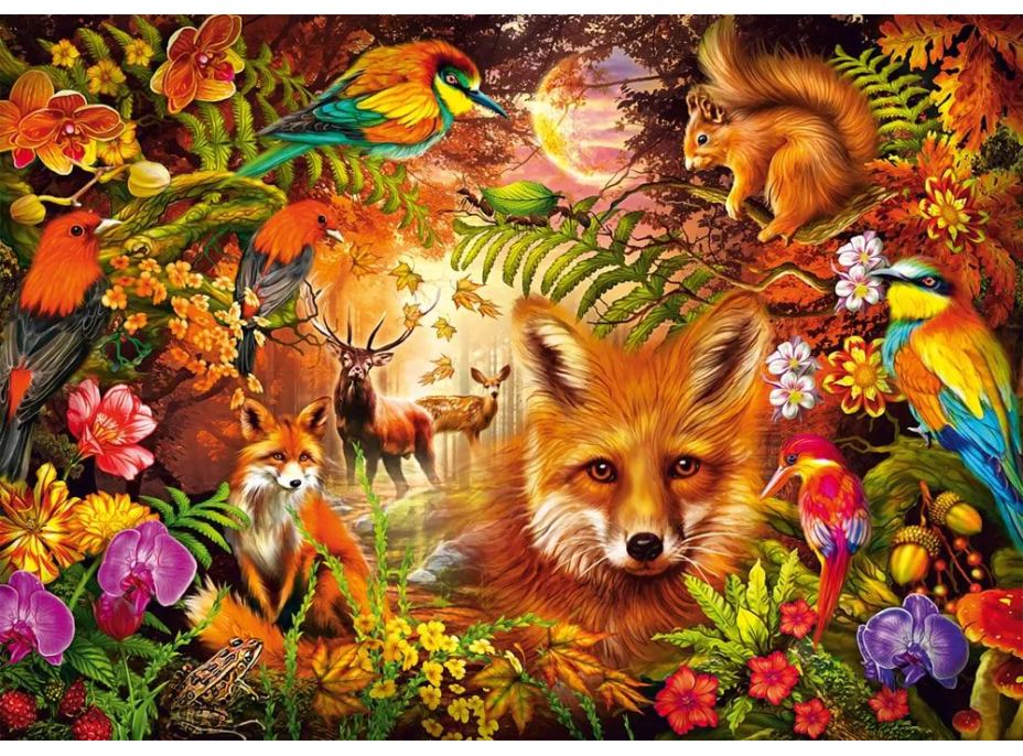 SCHMIDT Puzzle Květiny, srst a peří 1000 dílků