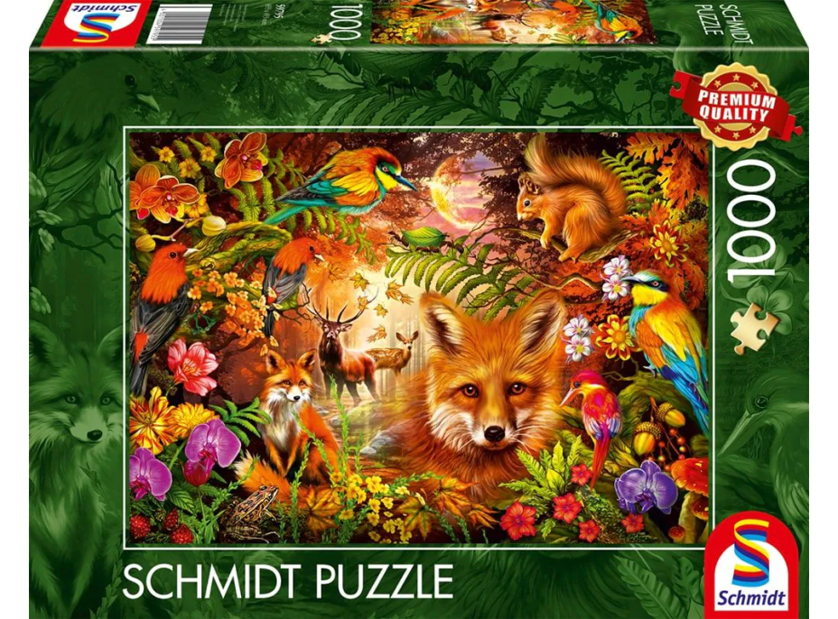 SCHMIDT Puzzle Květiny, srst a peří 1000 dílků
