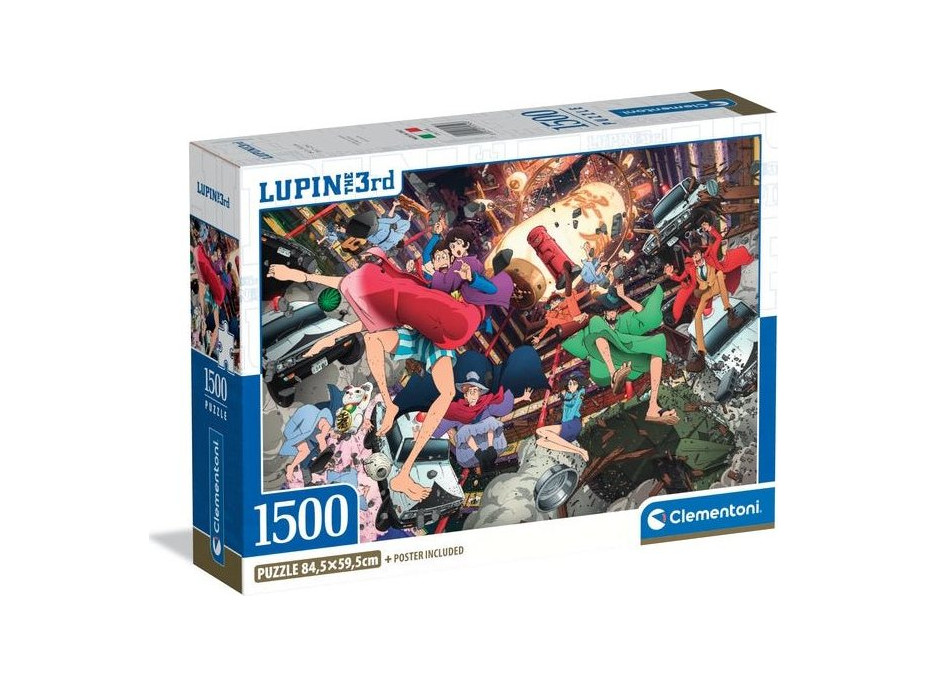 CLEMENTONI Puzzle Lupin III 1500 dílků