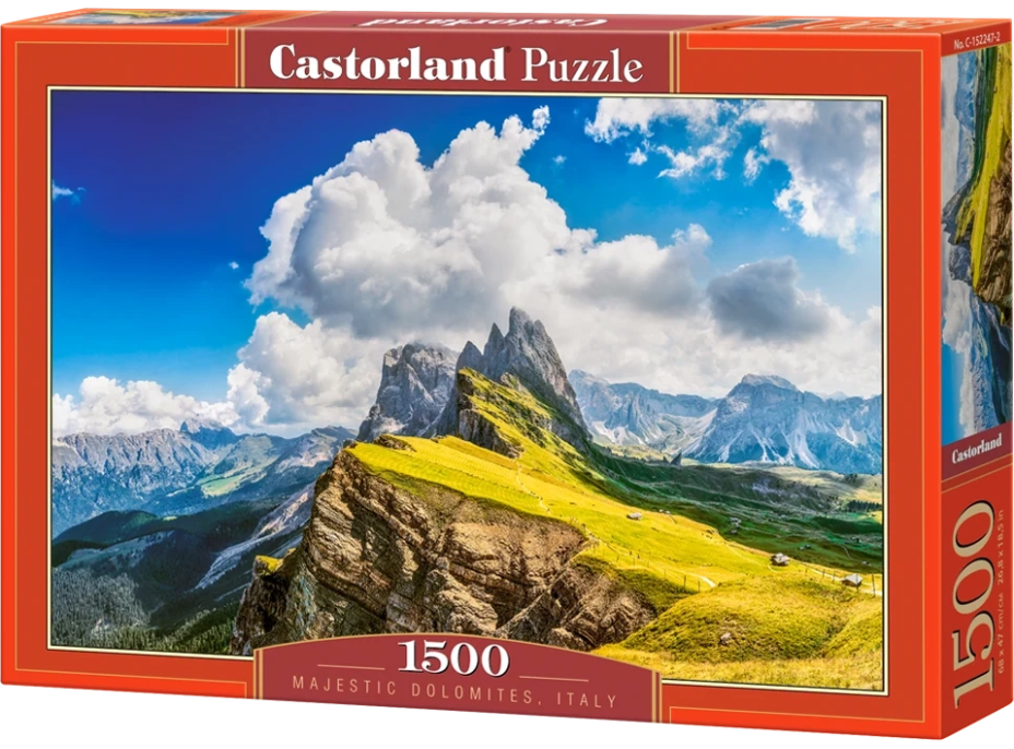 CASTORLAND Puzzle Majestátní Dolomity, Itálie 1500 dílků