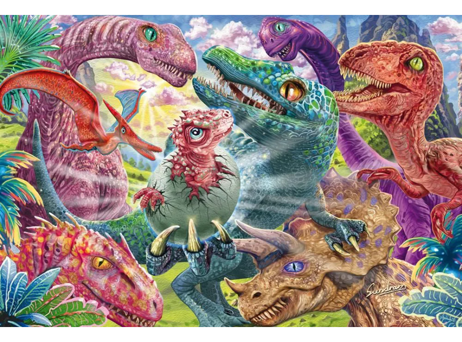 SCHMIDT Puzzle Malý dinosaurus 100 dílků