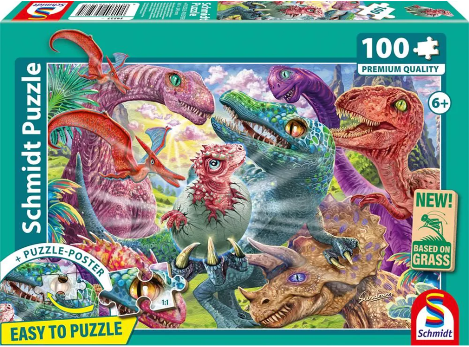 SCHMIDT Puzzle Malý dinosaurus 100 dílků