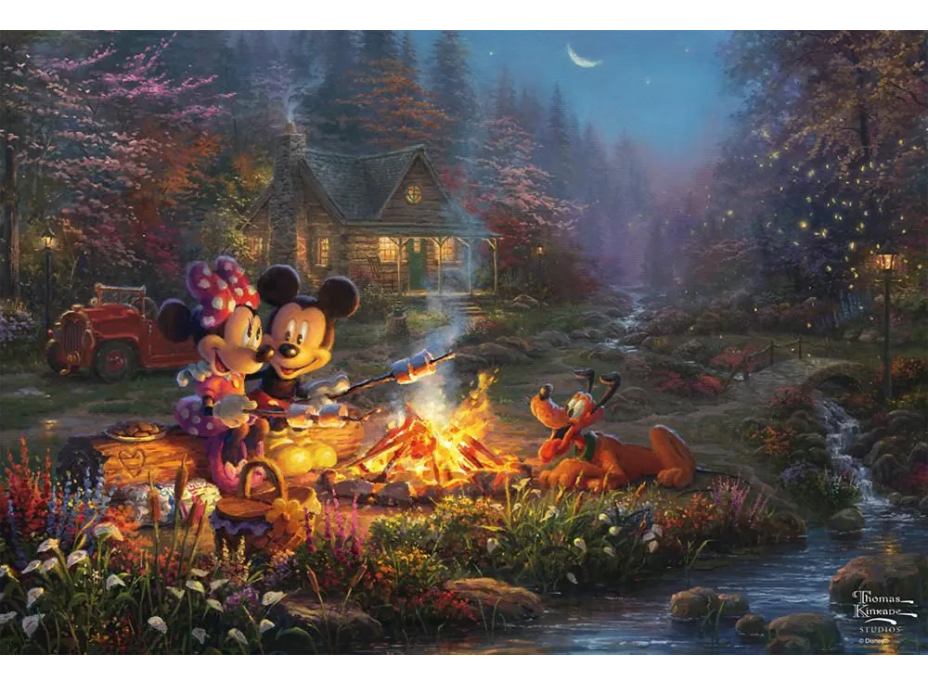 SCHMIDT Puzzle Mickey a Minnie: Romantika u ohně 200 dílků