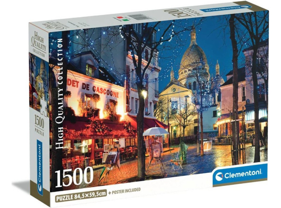 CLEMENTONI Puzzle Montmartre, Paříž 1500 dílků