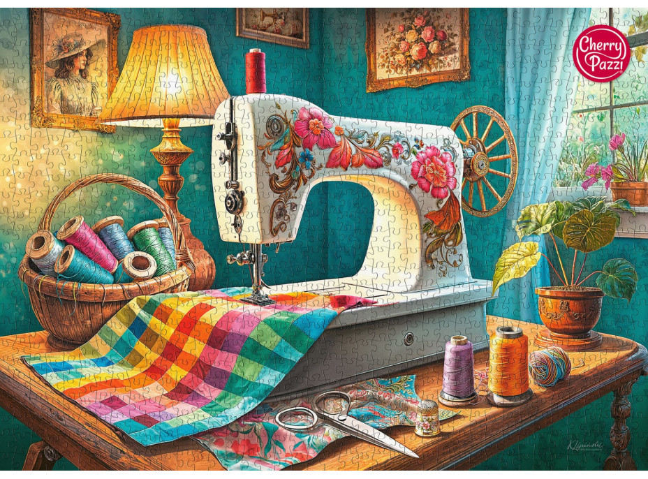 CHERRY PAZZI Puzzle Můj šicí koutek 1000 dílků