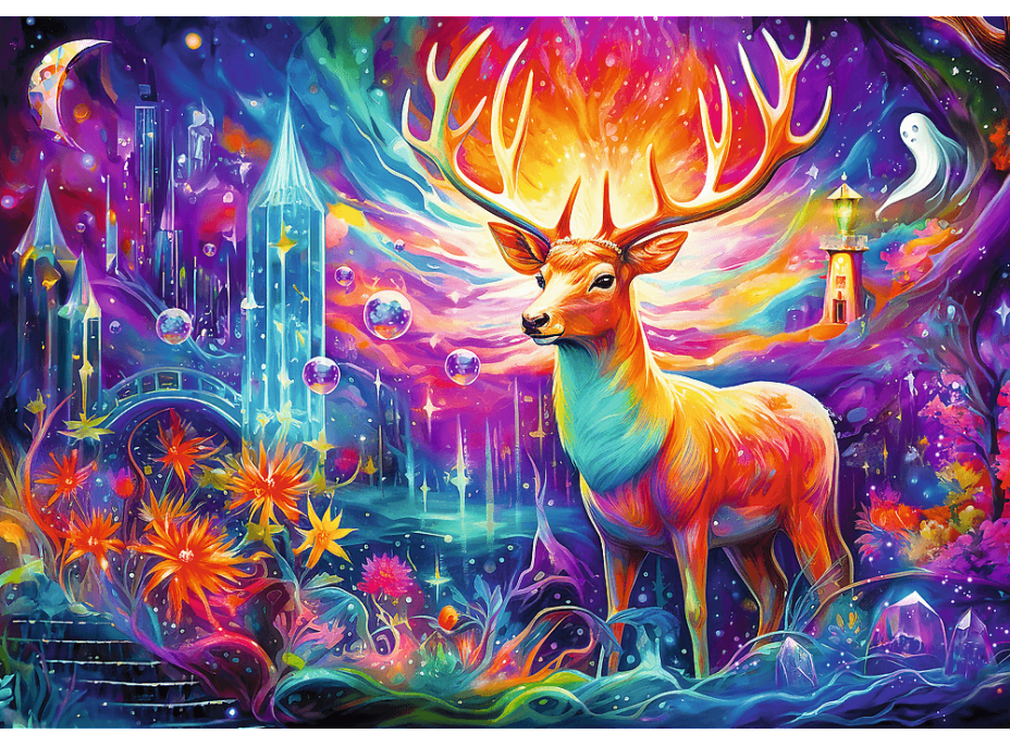 TREFL Puzzle Mystický jelen 1000 dílků