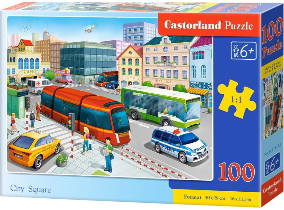 CASTORLAND Puzzle Náměstí 100 dílků