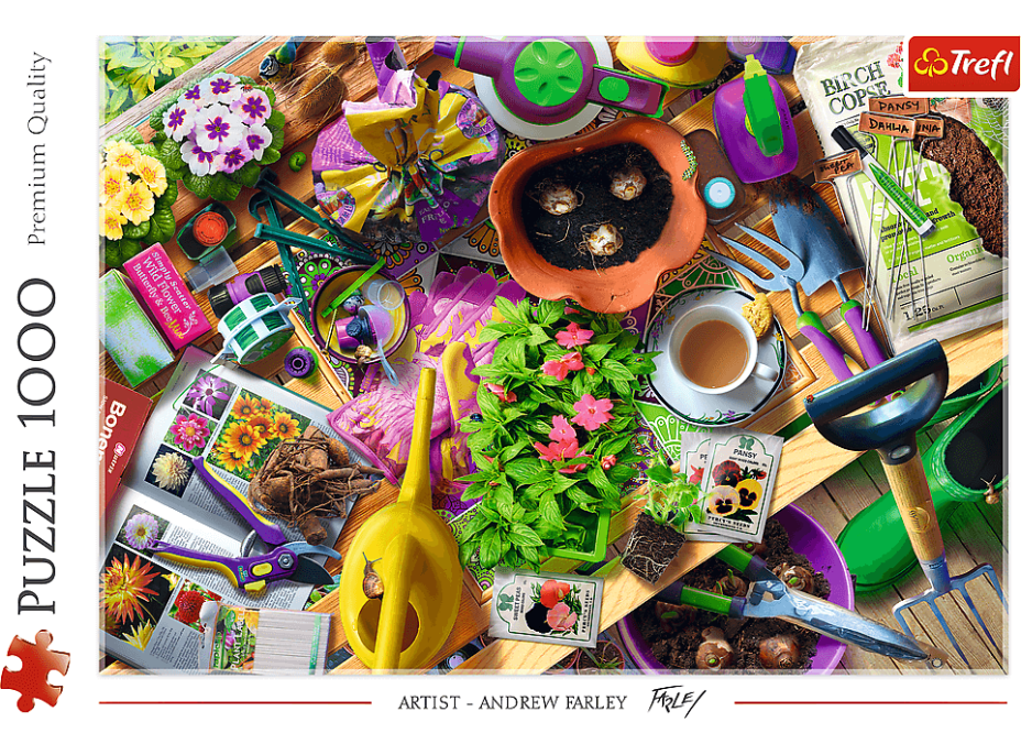 TREFL Puzzle Pořádek v zahrádce 1000 dílků