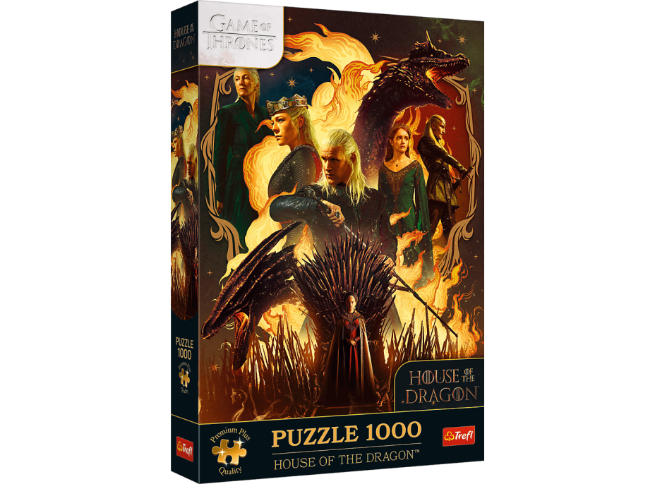 TREFL Puzzle Premium Plus Hra o trůny: Rod draka 1000 dílků