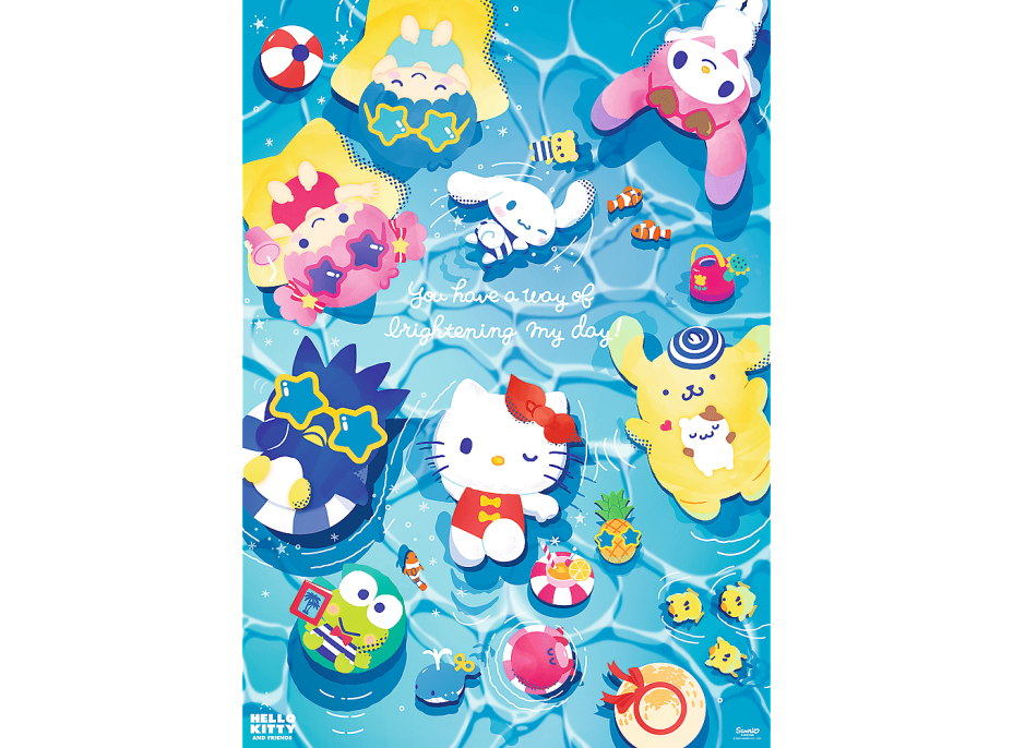 TREFL Puzzle Premium Plus Hello Kitty: Na letní vlně 1000 dílků