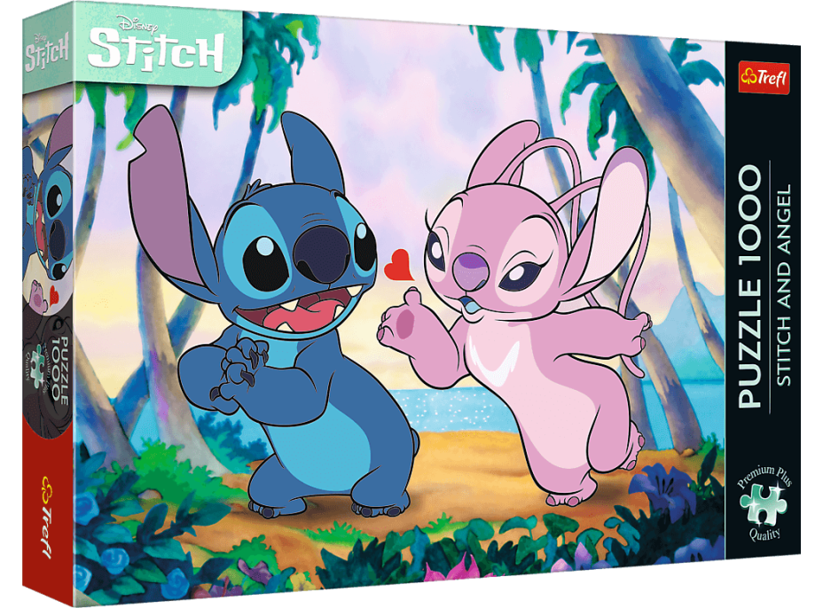 TREFL Puzzle Premium Plus Stitch & Angel 1000 dílků