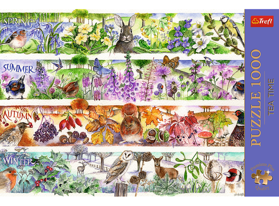 TREFL Puzzle Premium Plus Tea Time: Čtyři roční období 1000 dílků
