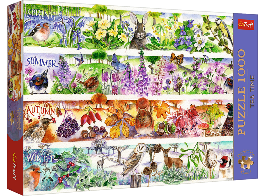 TREFL Puzzle Premium Plus Tea Time: Čtyři roční období 1000 dílků