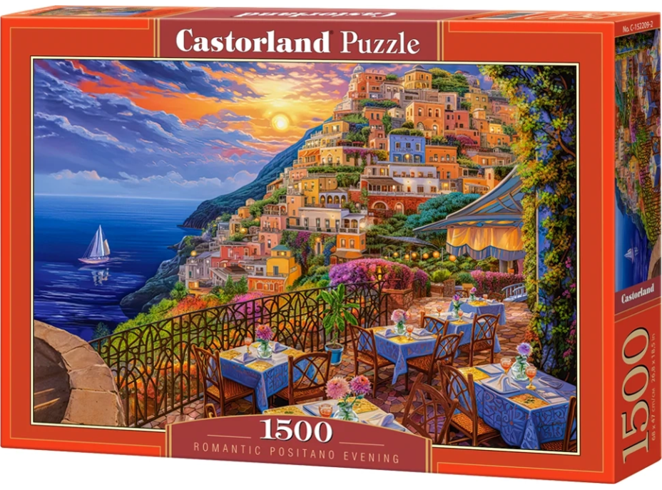 CASTORLAND Puzzle Romantický večer v Positanu 1500 dílků