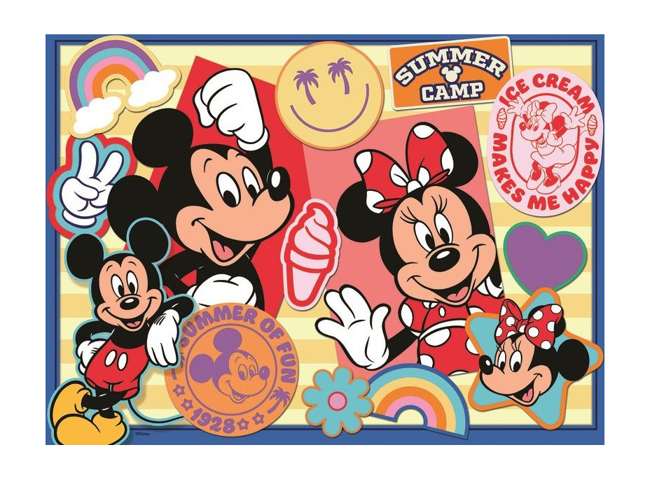 RAVENSBURGER Puzzle Mickey a Minnie na výletě XXL 200 dílků