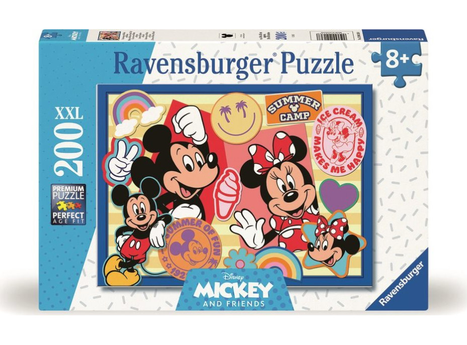 RAVENSBURGER Puzzle Mickey a Minnie na výletě XXL 200 dílků