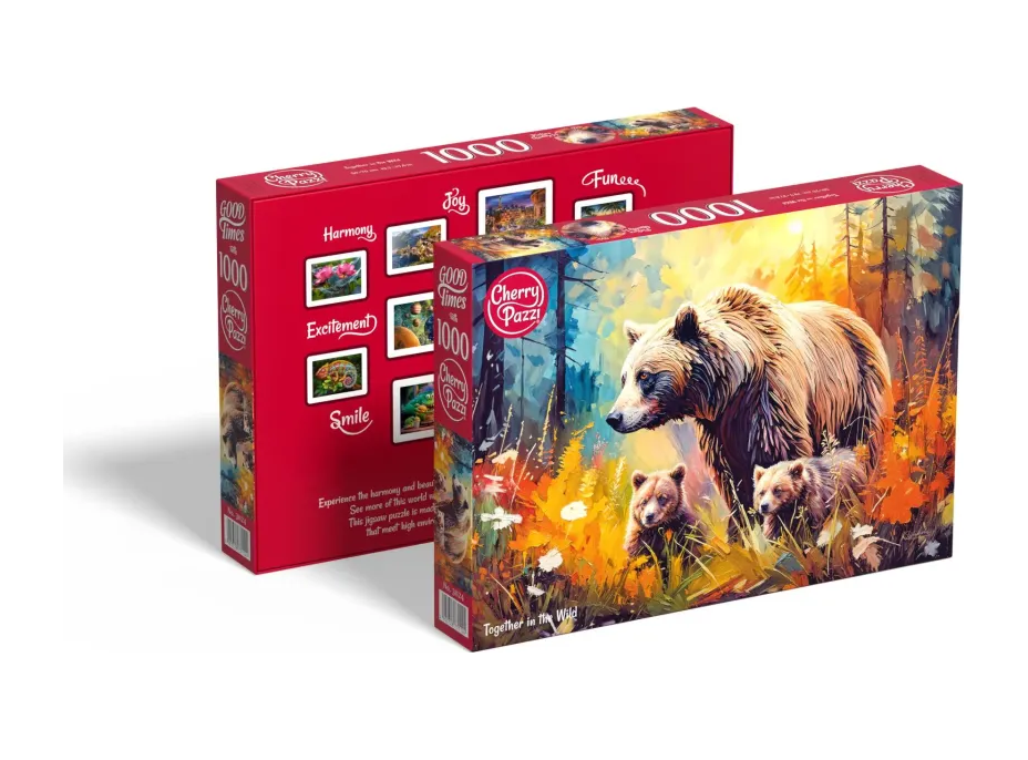 CHERRY PAZZI Puzzle Společně v divočině 1000 dílků