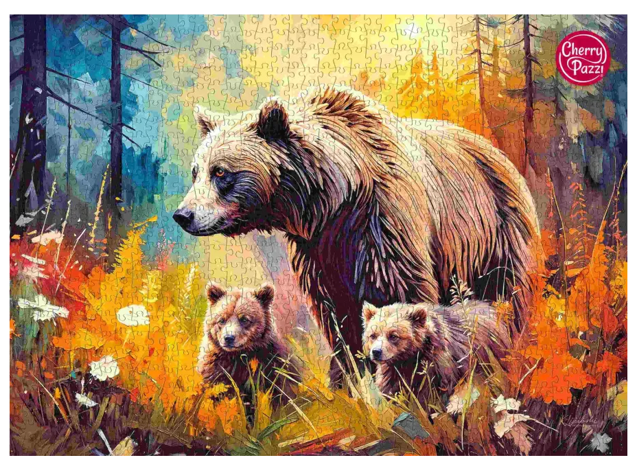 CHERRY PAZZI Puzzle Společně v divočině 1000 dílků