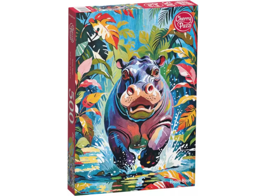 CHERRY PAZZI Puzzle Šťastný hroch 500 dílků