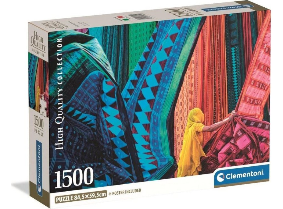 CLEMENTONI Puzzle Vlající látky 1500 dílků