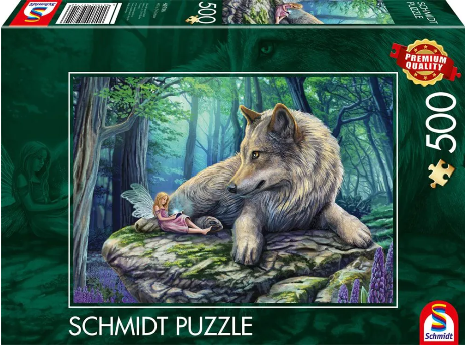 SCHMIDT Puzzle Vlk a víla 500 dílků