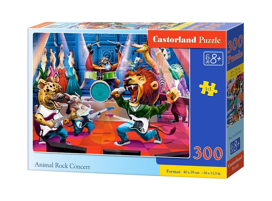 CASTORLAND Puzzle Zvířecí rockový koncert 300 dílků