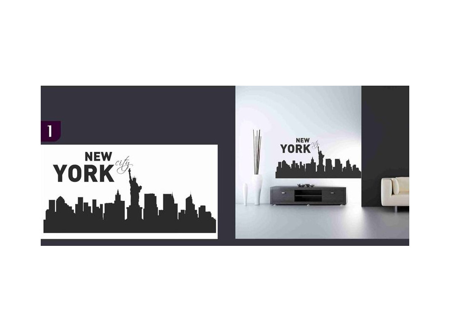 Samolepky na zeď MĚSTA color - NEW YORK