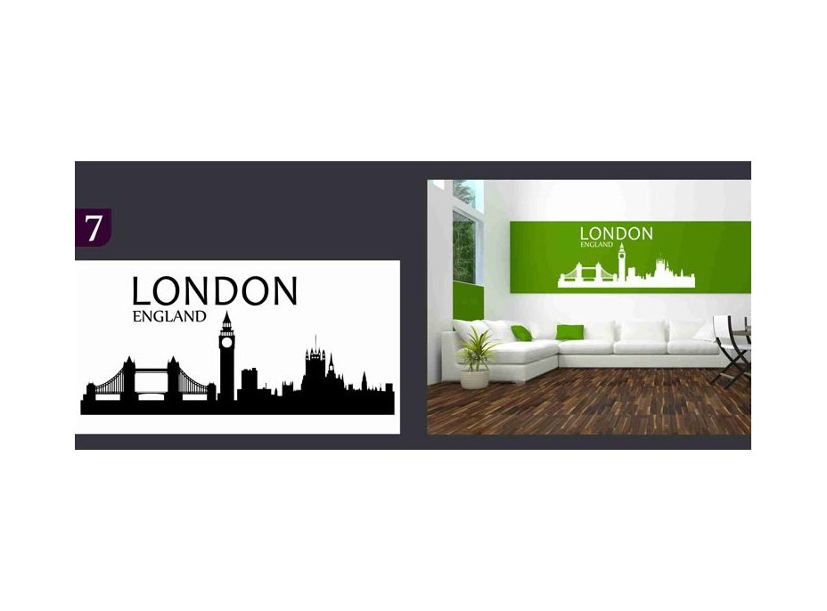 Samolepky na zeď MĚSTA color - LONDON