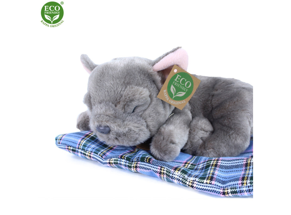 Rappa Plyšový pes francouzský buldoček ležící 23 cm ECO-FRIENDLY