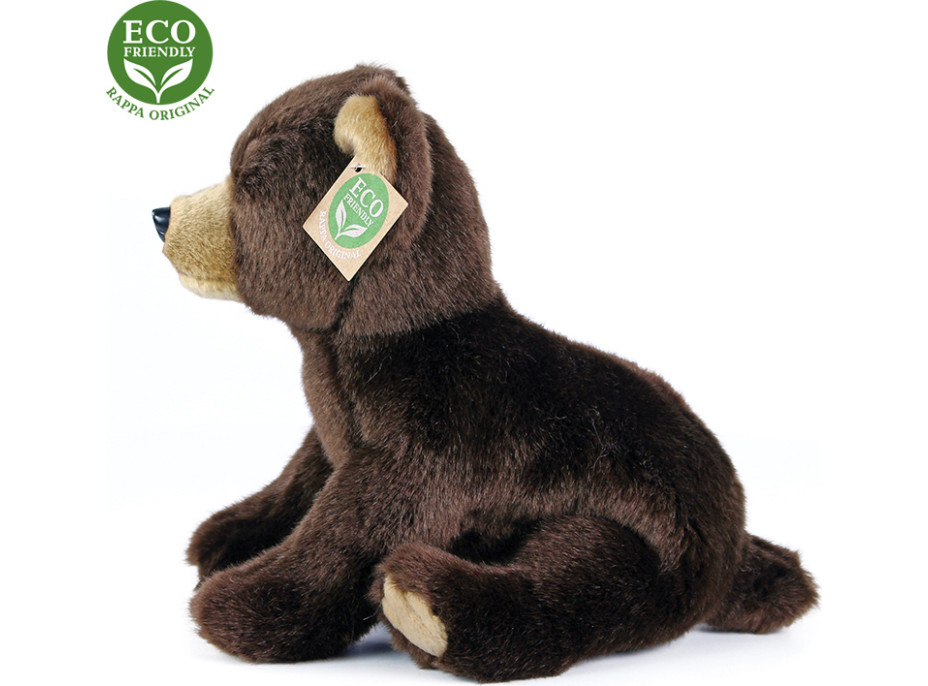 Rappa Plyšový medvěd sedící 25 cm ECO-FRIENDLY