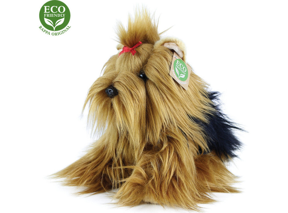 Rappa Plyšový pes Jorkšírský teriér sedící 23 cm ECO-FRIENDLY