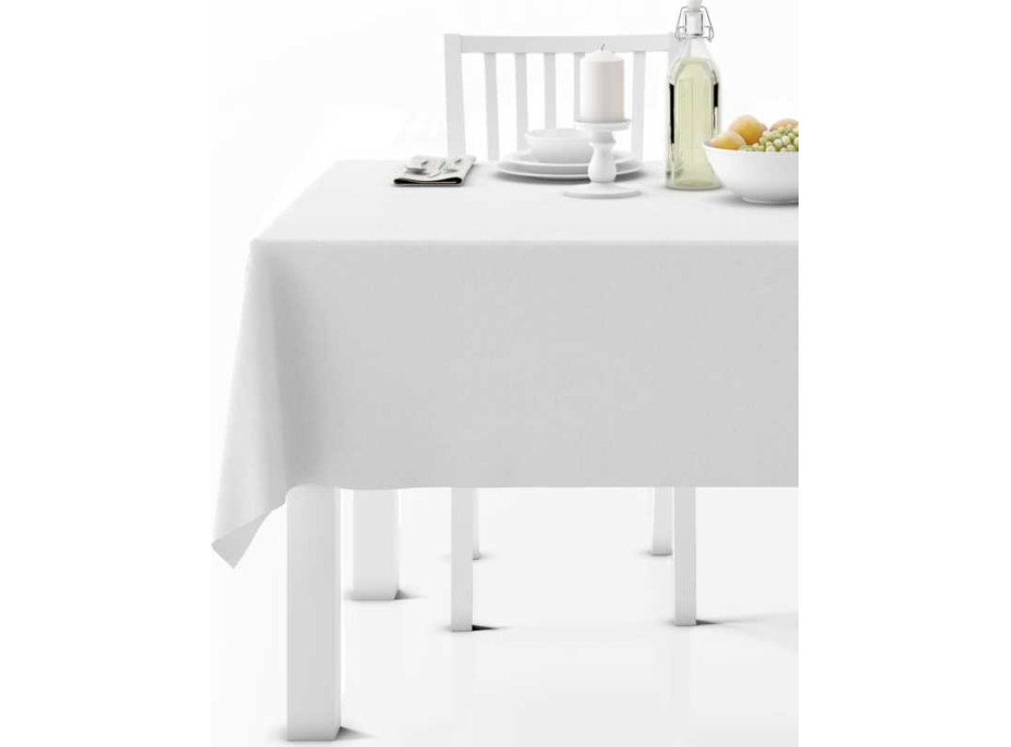 Voděodolný ubrus SUSAN - 140x300 cm - bílý