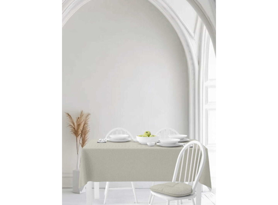 Voděodolný ubrus SUSAN - 140x260 cm - béžový