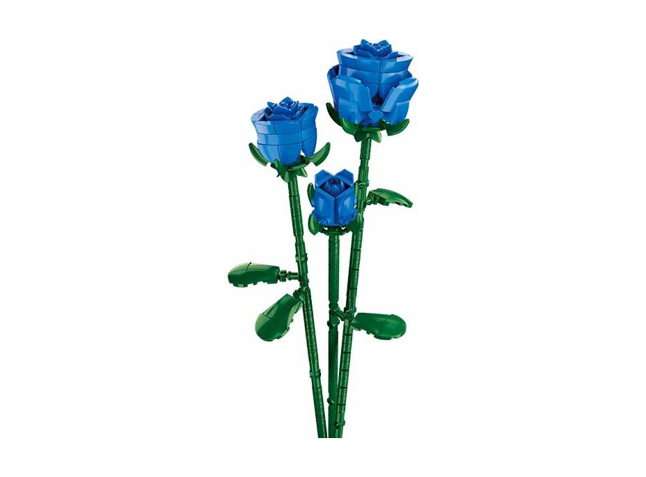 Sluban Flowers M38-B1101-11 Modrá růže ve váze