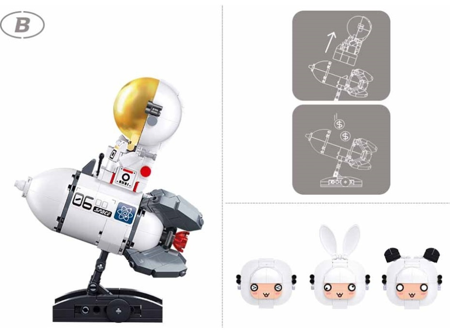 Sluban Pleyerid M38-P8001 Astronaut na Marsu B