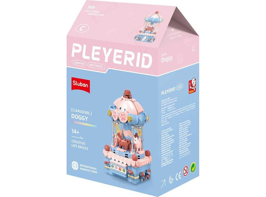 Sluban Pleyerid M38-P8027 Kolotoč se zvířátkem C Pes