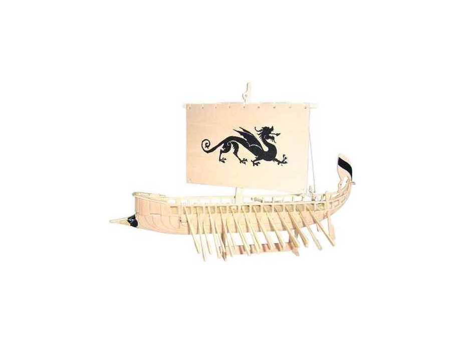 Woodcraft Dřevěné 3D puzzle Galéra