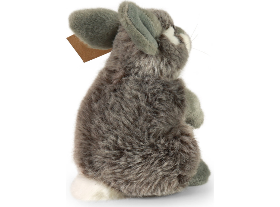 Rappa Plyšový zajíc šedý sedící 20 cm ECO-FRIENDLY