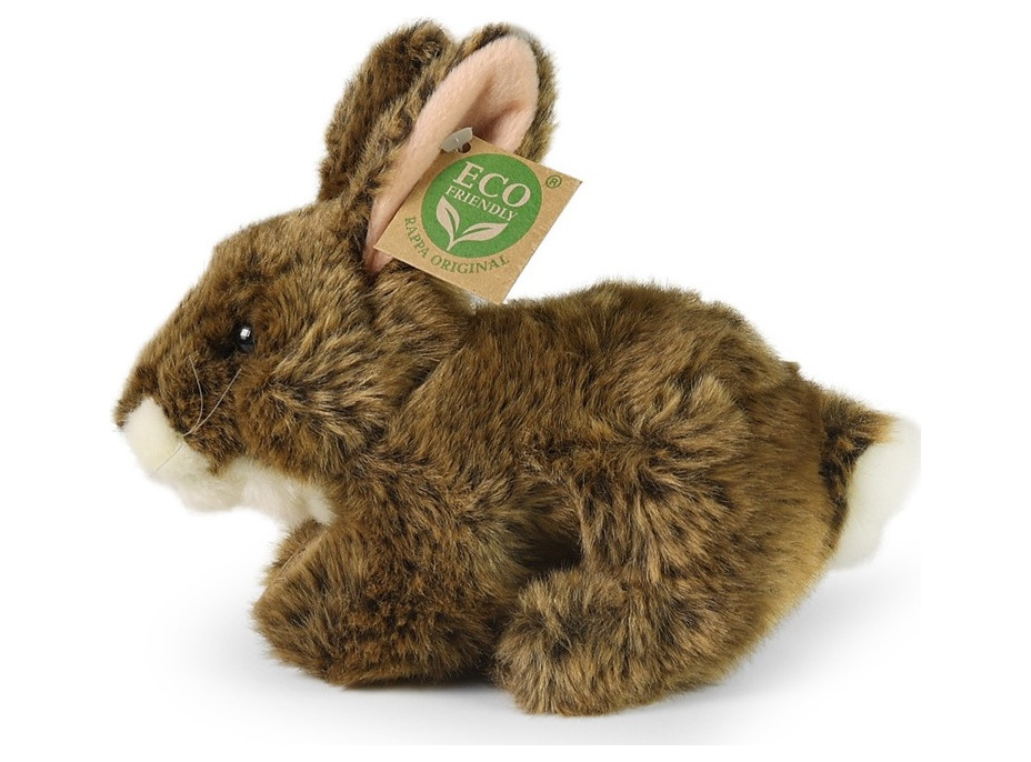 Rappa Plyšový králík hnědý ležící 17 cm ECO-FRIENDLY